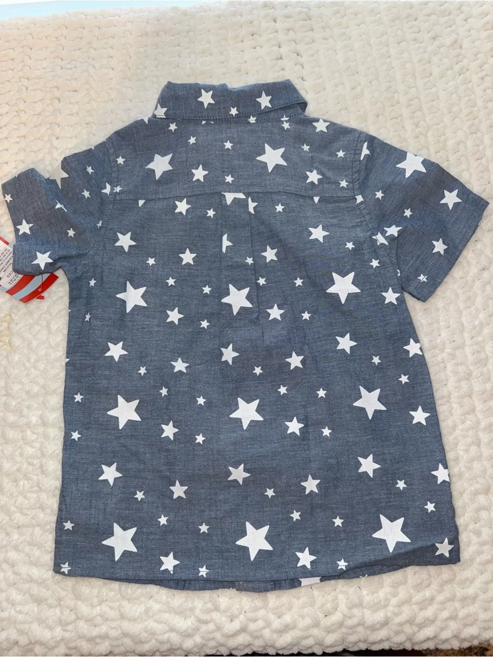 Target Navy Blue Star Button-Down Shirt